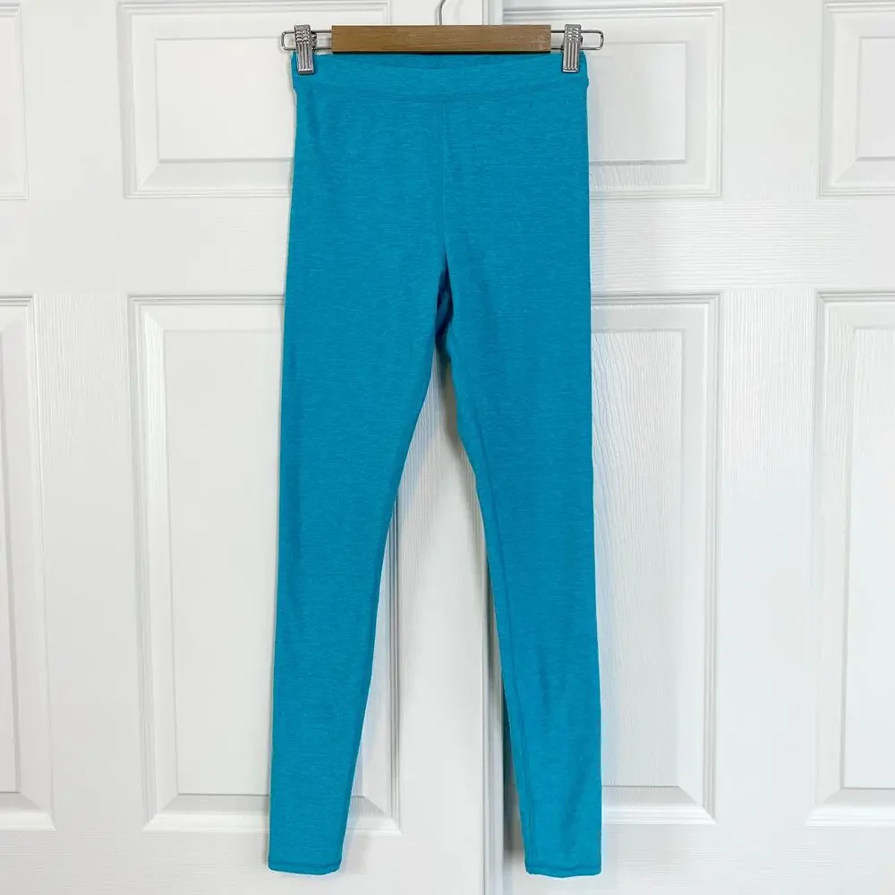 Alo Yoga High Rise Waist Alosoft Legging Bright Aqua Heather Size